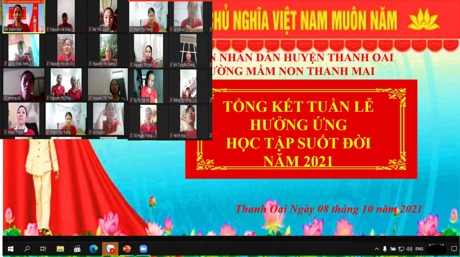 BÁO CÁO  VỀ VIỆC TỔ CHỨC THỰC HIỆN “TUẦN LỄ HƯỞNG ỨNG  HỌC TẬP SUỐT ĐỜI” NĂM 2021